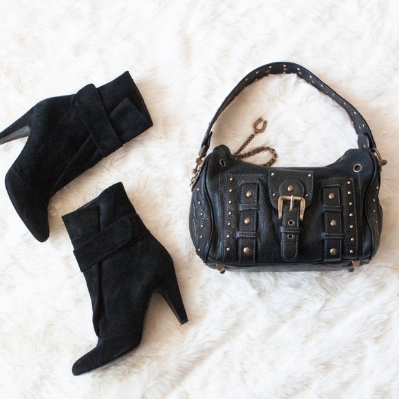 Betsey Johnson Handbags - Betsey Johnson Lucky Charms Black Satchel Bag
